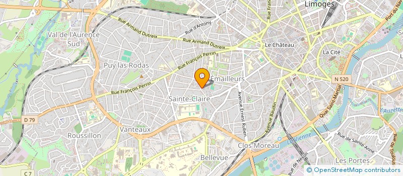 localisation de l'entreprise MADAME TATIANA BOUVET à LIMOGES