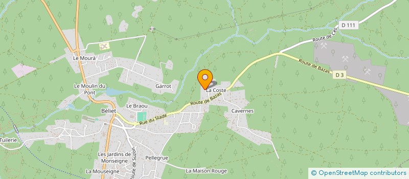 localisation de l'entreprise MADAME TATIANA BREBION  BELIN-BELIET