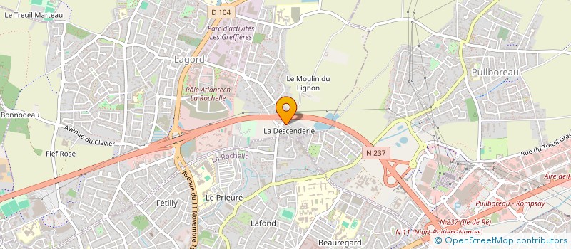 localisation de l'entreprise MADAME TATIANA CAMILLE  LAGORD