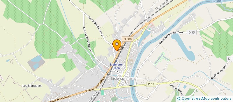 localisation de l'entreprise MADAME TATIANA CARMON à LISLE-SUR-TARN