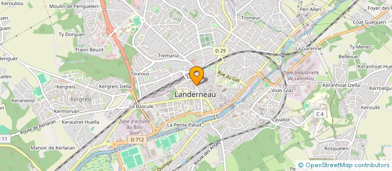 localisation de l'entreprise MADAME TATIANA CARON à LANDERNEAU