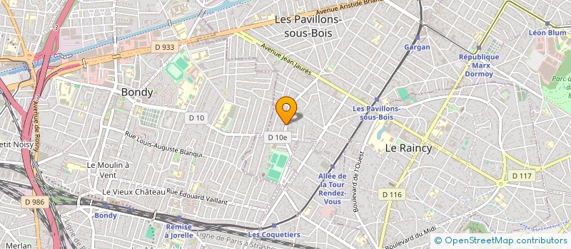 localisation de l'entreprise MADAME TATIANA CERNOMAZ  LES PAVILLONS-SOUS-BOIS