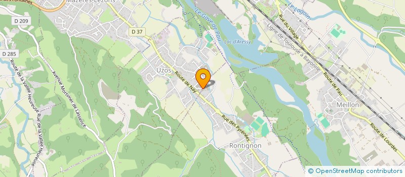 localisation de l'entreprise MADAME TATIANA D'OSTREVY  UZOS