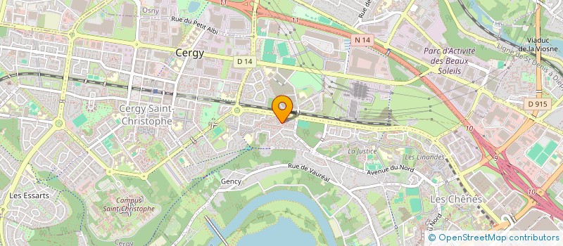 localisation de l'entreprise MADAME TATIANA DA VEIGA DE PINA  CERGY