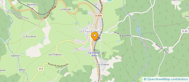 localisation de l'entreprise MADAME TATIANA DASSY  LA CHAISE-DIEU