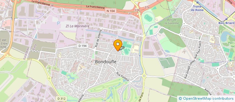 localisation de l'entreprise MADAME TATIANA DELHUMEAU à BONDOUFLE
