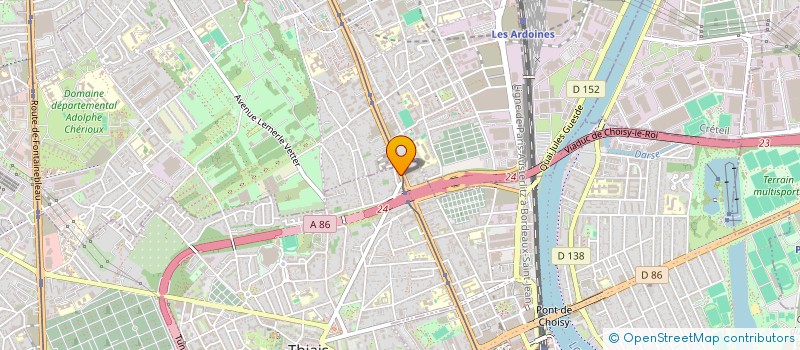 localisation de l'entreprise MADAME TATIANA DRAGIN  THIAIS