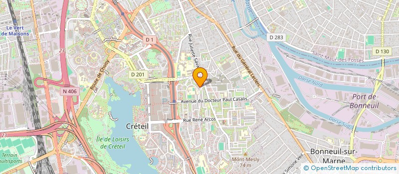 localisation de l'entreprise MADAME TATIANA DUPRES  CRETEIL