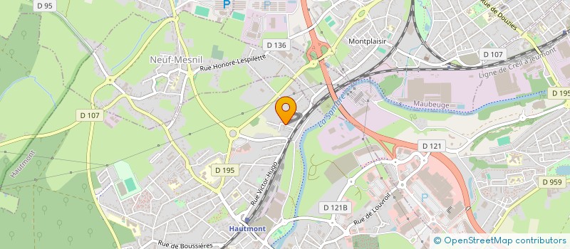 localisation de l'entreprise MADAME TATIANA FAVIER  HAUTMONT