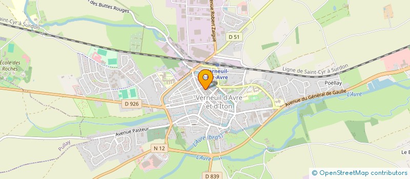 localisation de l'entreprise MADAME TATIANA FRANCOIS  VERNEUIL D'AVRE ET D'ITON