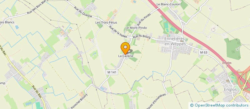 localisation de l'entreprise MADAME TATIANA GILLAIN  ENNETIERES-EN-WEPPES