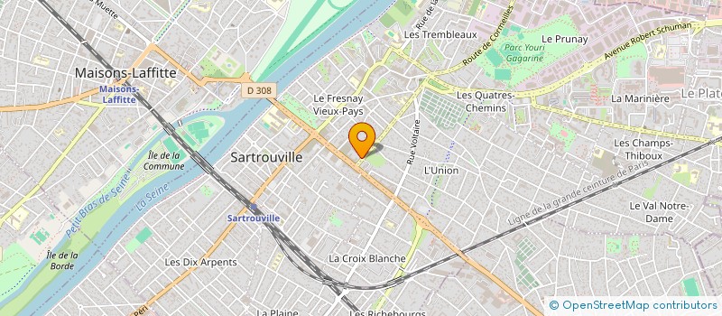 localisation de l'entreprise MADAME TATIANA GONDIU  SARTROUVILLE