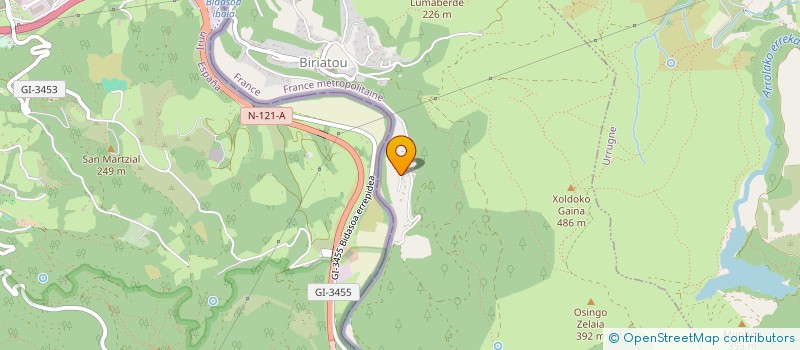 localisation de l'entreprise MADAME TATIANA GOYENECHE  BIRIATOU