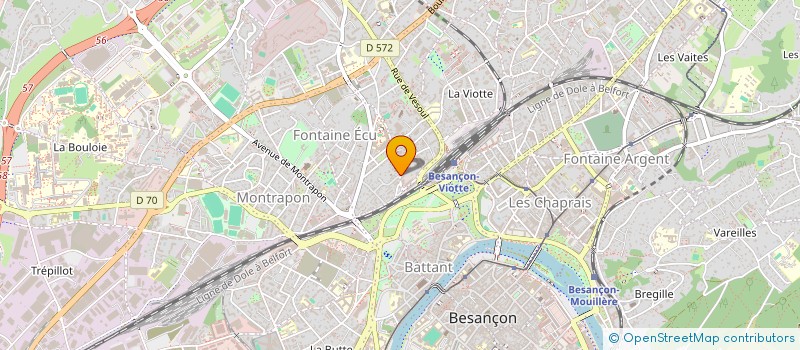 localisation de l'entreprise MADAME TATIANA HAUTEFEUILLE  BESANCON