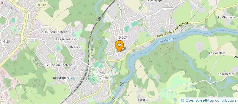 localisation de l'entreprise MADAME TATIANA HOARAU  LE PALAIS-SUR-VIENNE