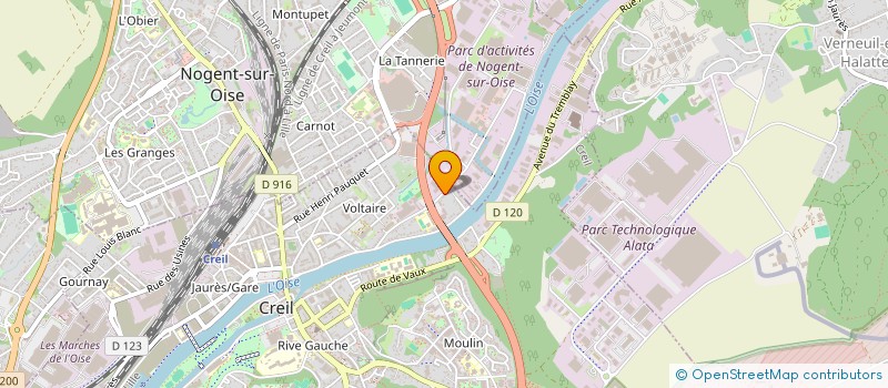 localisation de l'entreprise MADAME TATIANA HOMERE  CREIL