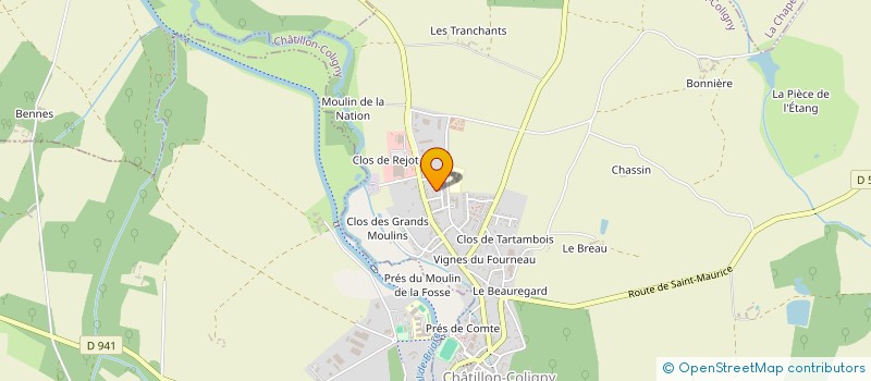 localisation de l'entreprise MADAME TATIANA HUREAU à CHATILLON-COLIGNY