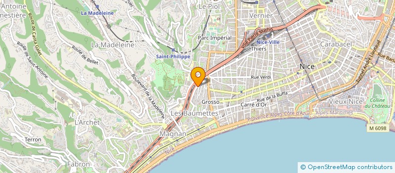 localisation de l'entreprise MADAME TATIANA KODLAEVA à NICE
