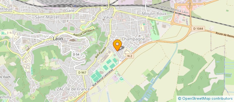 localisation de l'entreprise MADAME TATIANA KOLOMYTTSEVA à LAON