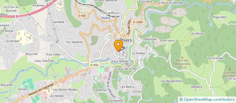 localisation de l'entreprise MADAME TATIANA LAMY  THIERS