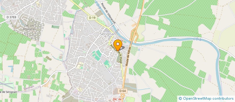 localisation de l'entreprise MADAME TATIANA LARIONOVA VAKHMISTROVA  SERIGNAN