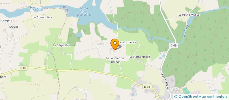 localisation de l'entreprise MADAME TATIANA LE PALMEC  BAULON