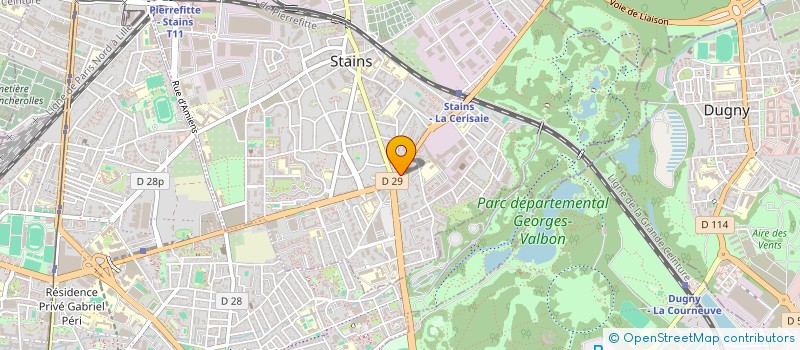 localisation de l'entreprise MADAME TATIANA LUNGU  STAINS