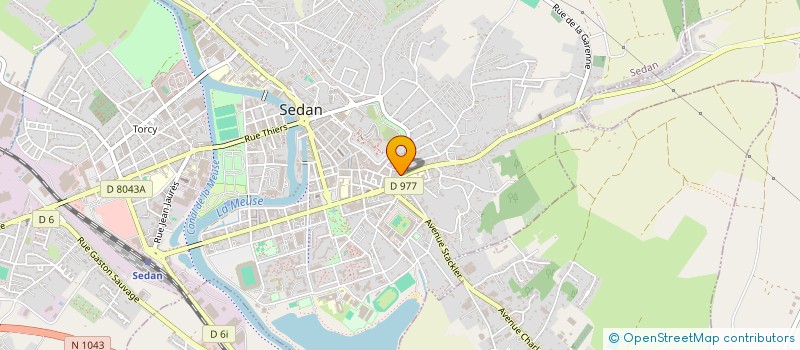 localisation de l'entreprise MADAME TATIANA MEDJKOUNE  SEDAN