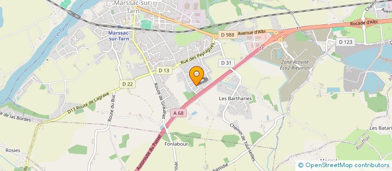 localisation de l'entreprise MADAME TATIANA MOMMEJA  MARSSAC-SUR-TARN