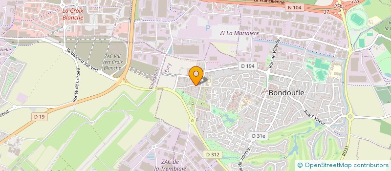 localisation de l'entreprise MADAME TATIANA MONZA  BONDOUFLE