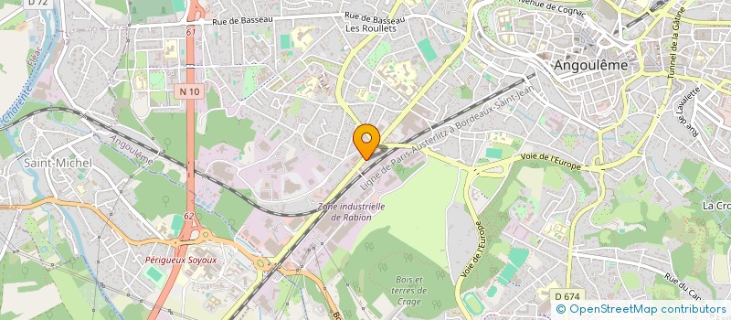 localisation de l'entreprise MADAME TATIANA MULLER à ANGOULEME