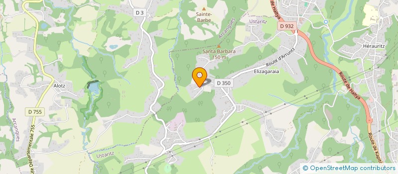 localisation de l'entreprise MADAME TATIANA NADAIRE  USTARITZ