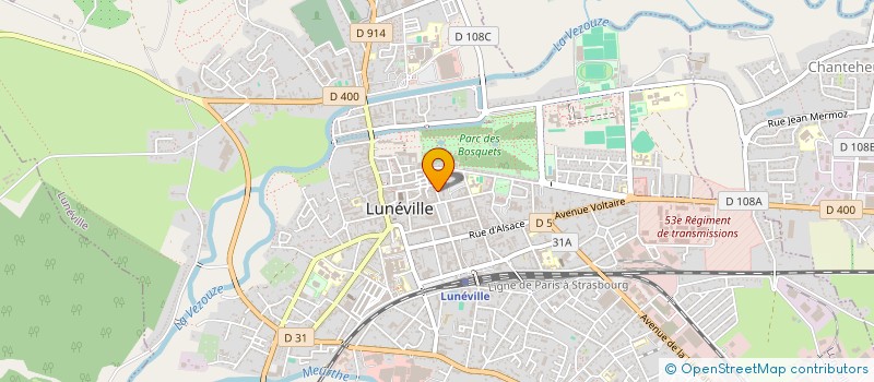 localisation de l'entreprise MADAME TATIANA OBERMEYER  LUNEVILLE