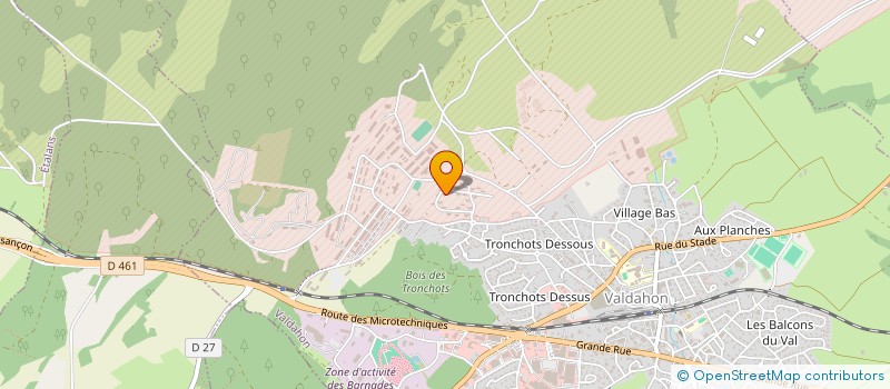 localisation de l'entreprise MADAME TATIANA PELLIER  VALDAHON