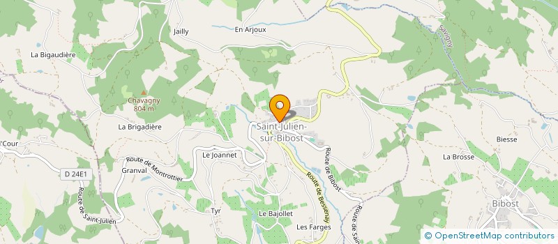 localisation de l'entreprise MADAME TATIANA PETROWSKY  SAINT-JULIEN-SUR-BIBOST