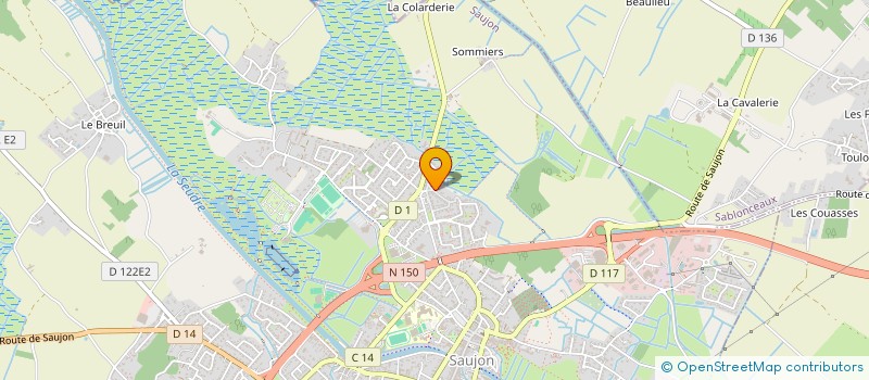 localisation de l'entreprise MADAME TATIANA PHILIPPS  SAUJON