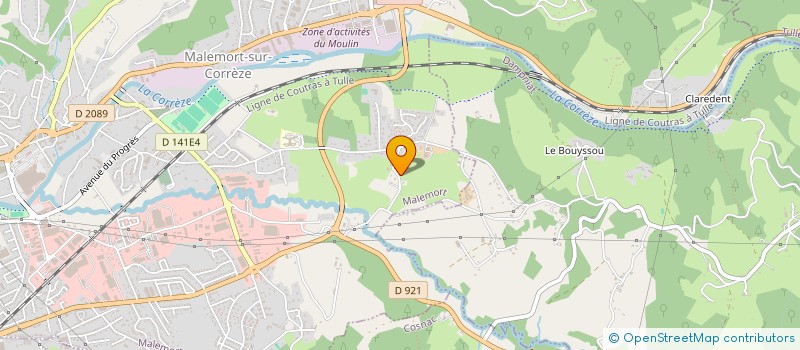 localisation de l'entreprise MADAME TATIANA QUERIN  UGINE