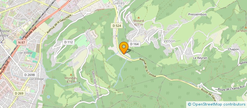 localisation de l'entreprise MADAME TATIANA SAMOILOVA  GIERES