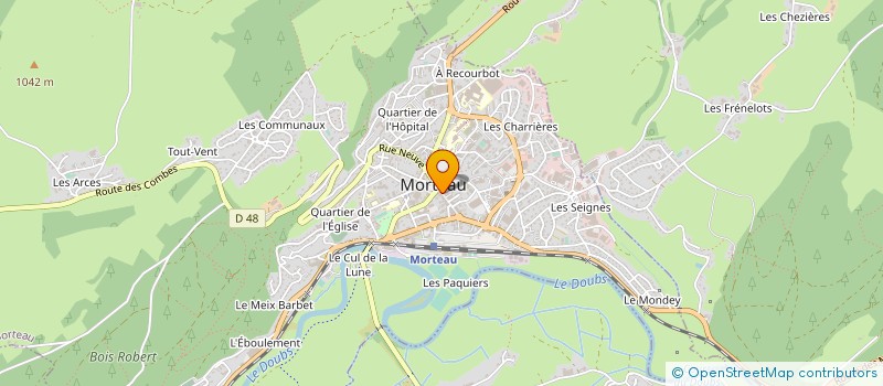 localisation de l'entreprise MADAME TATIANA SCHWALLER-CHATRON  MORTEAU