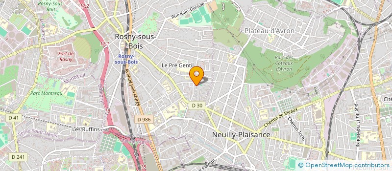 localisation de l'entreprise MADAME TATIANA SZREDER à ROSNY-SOUS-BOIS