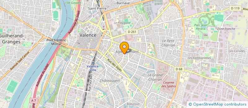 localisation de l'entreprise MADAME TATIANA TARANOVA  VALENCE