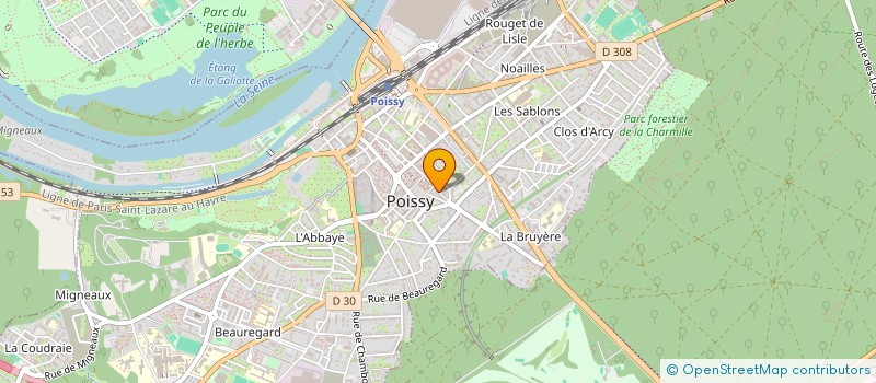 localisation de l'entreprise MADAME TATIANA TRIBOI  POISSY