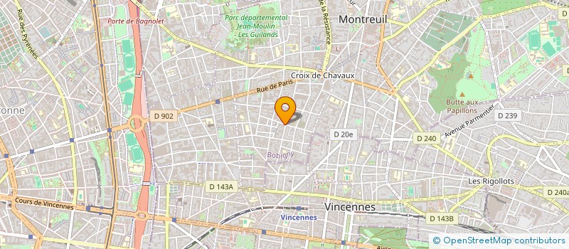 localisation de l'entreprise MADAME TATIANA TROUVE à MONTREUIL