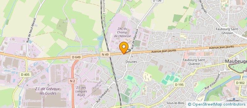 localisation de l'entreprise MADAME TATIANA VALERA  MAUBEUGE