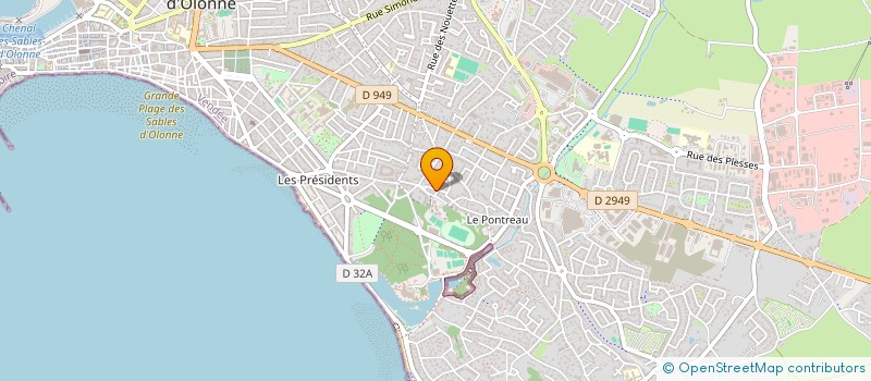localisation de l'entreprise MADAME TATIANA VASSEL à LES SABLES D'OLONNE