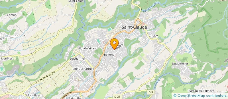 localisation de l'entreprise MADAME TATIANA VIRASSAMY à SAINT-CLAUDE