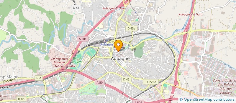 localisation de l'entreprise MADAME TATIANA VISEE  AUBAGNE