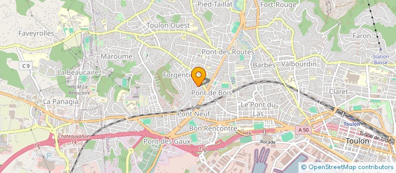 localisation de l'entreprise MADAME TATIANA WINKLER  TOULON