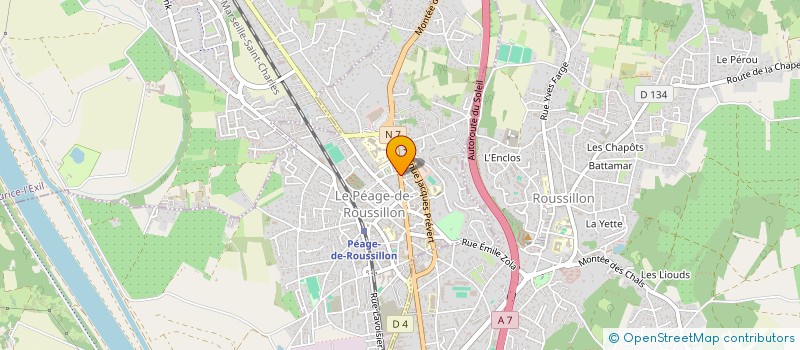 localisation de l'entreprise MADAME TATIANE ALEIXO MACHADO  LE PEAGE-DE-ROUSSILLON