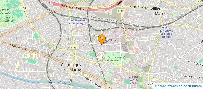 localisation de l'entreprise MADAME TATIANE DE OLIVEIRA SILVA à CHAMPIGNY-SUR-MARNE